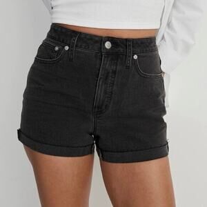 Madewell‎ High-Rise Denim Shorts Black Size 24